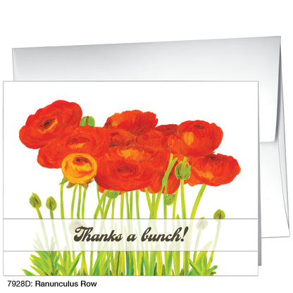 Ranunculus Row, Greeting Card (7928D)