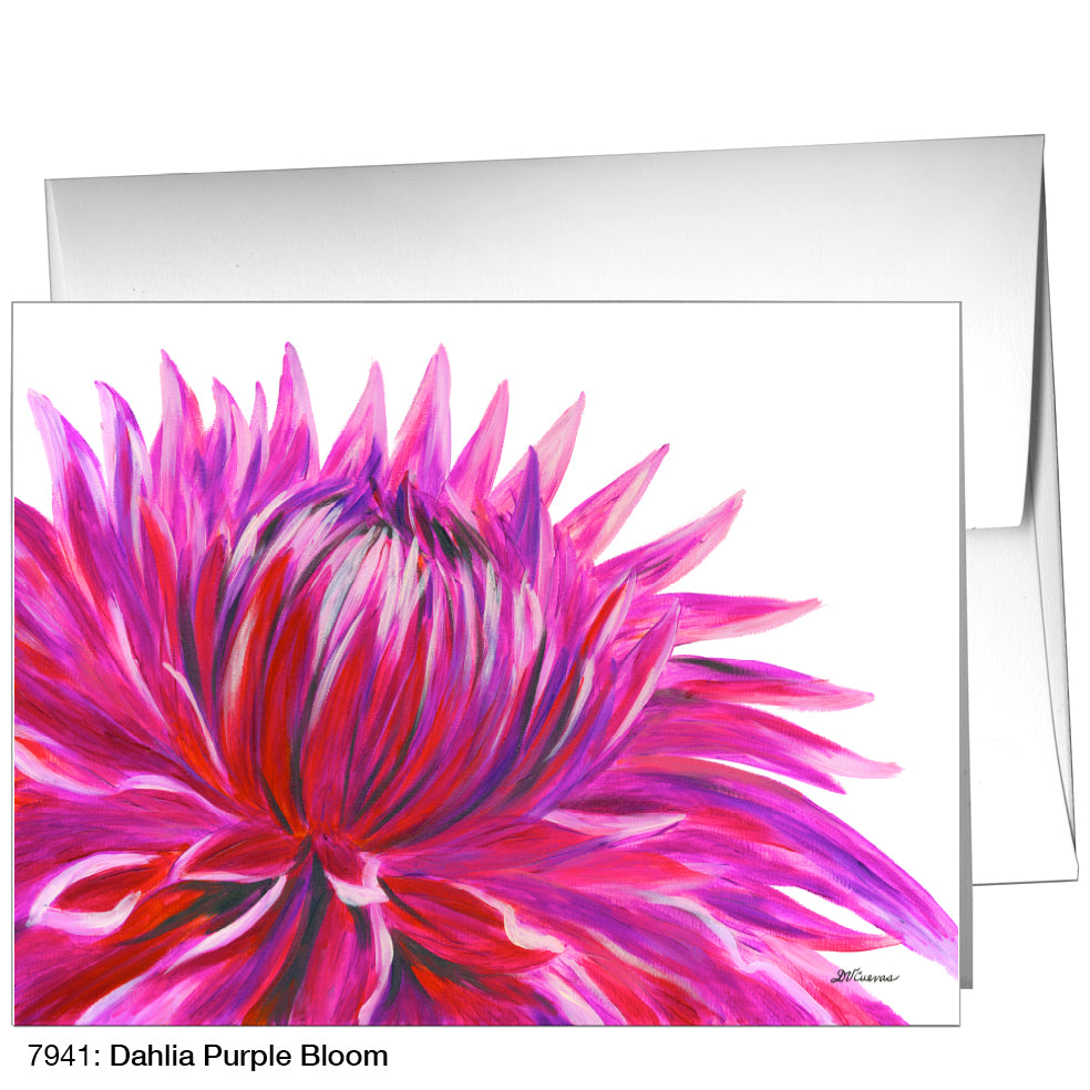 Dahlia Purple Bloom, Greeting Card (7941)