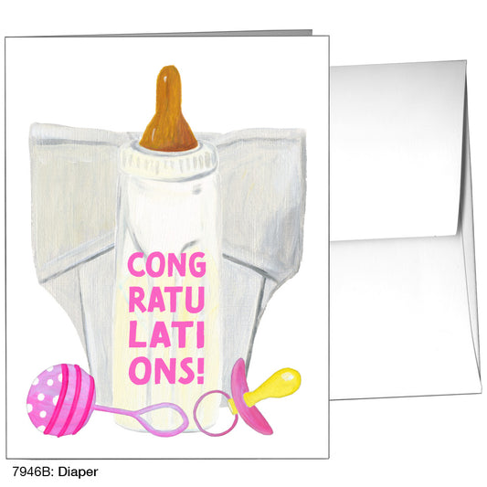 Diaper, Greeting Card (7946B)