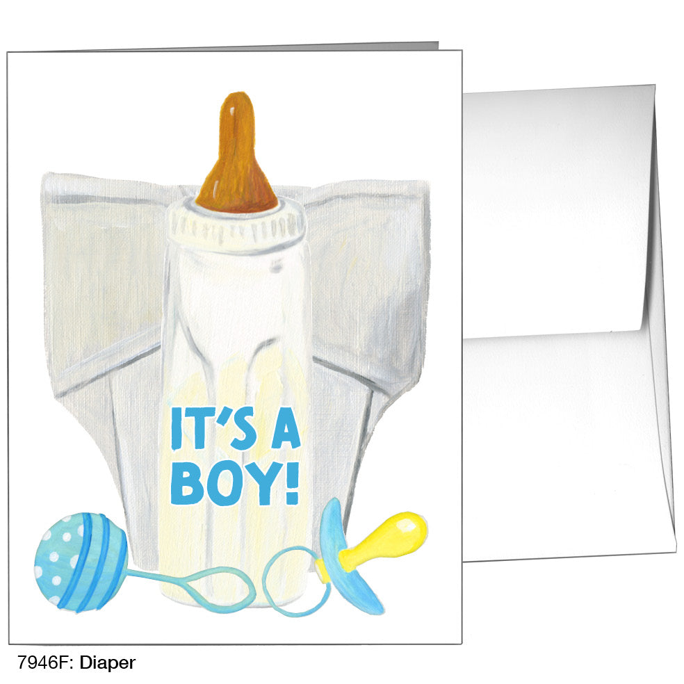 Diaper, Greeting Card (7946F)