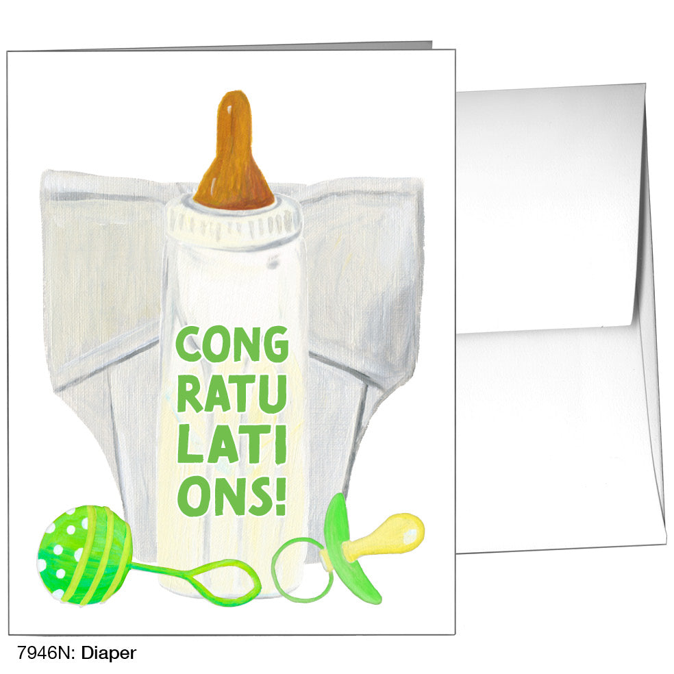 Diaper, Greeting Card (7946N)