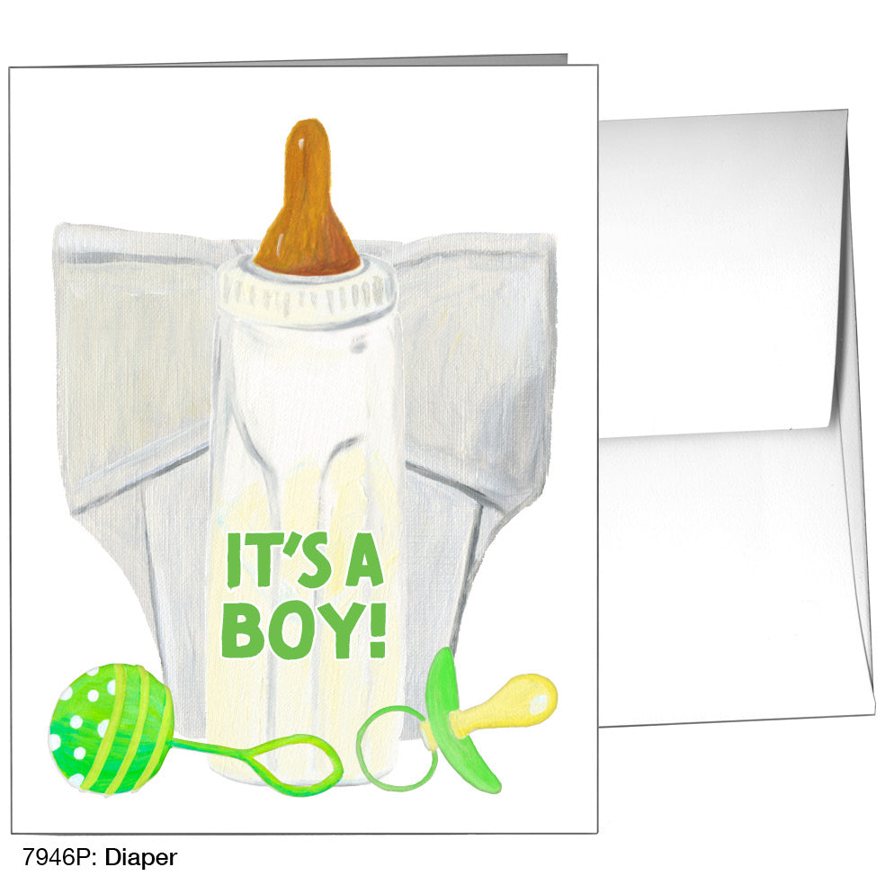 Diaper, Greeting Card (7946P)