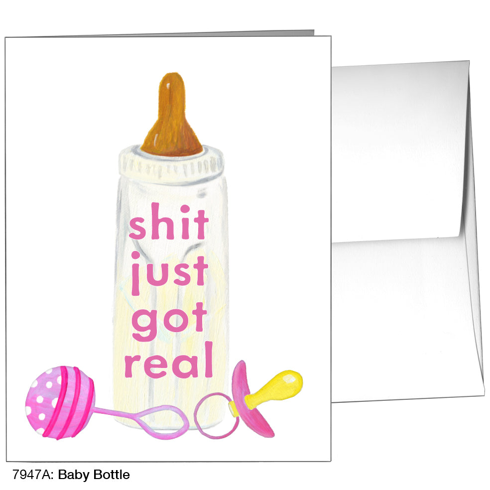 Baby Bottle, Greeting Card (7947A)