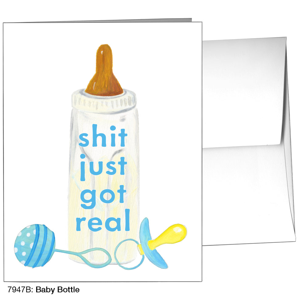 Baby Bottle, Greeting Card (7947B)