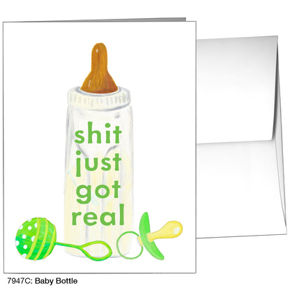 Baby Bottle, Greeting Card (7947C)