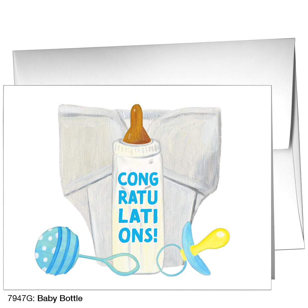 Baby Bottle, Greeting Card (7947G)