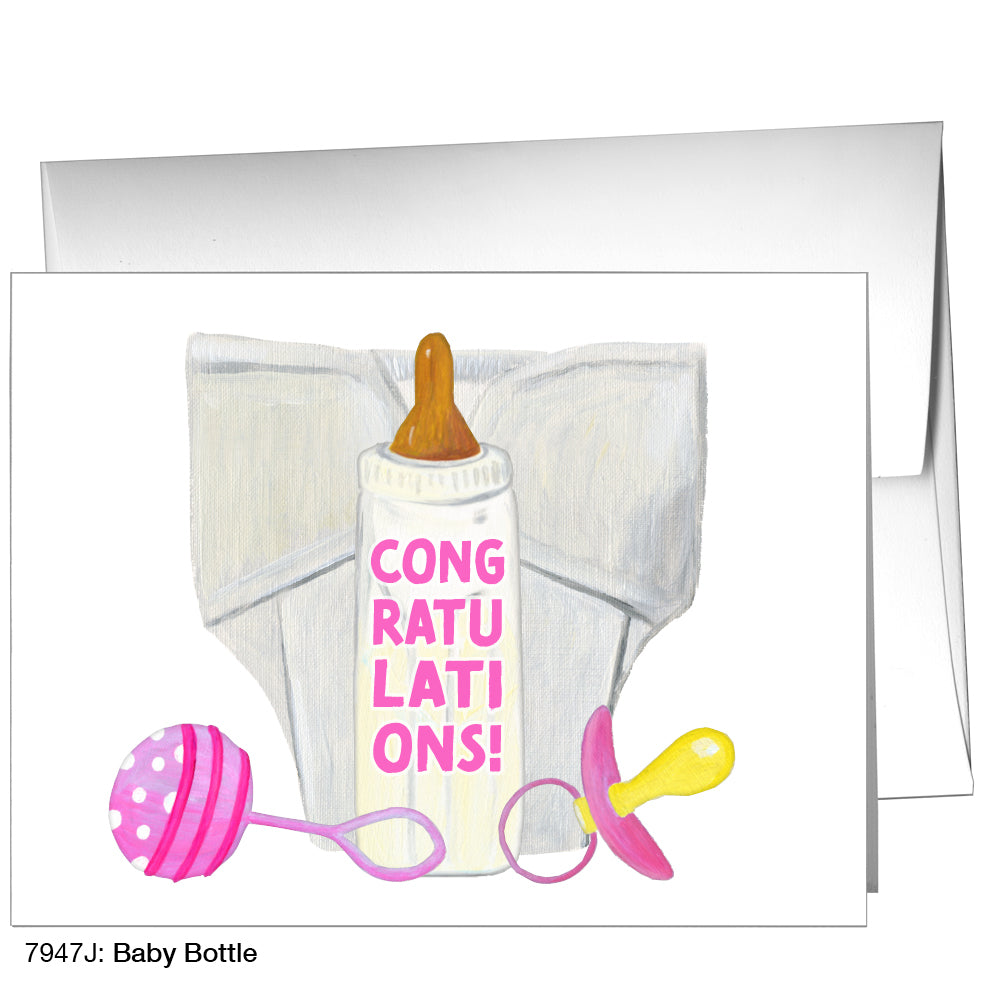 Baby Bottle, Greeting Card (7947J)