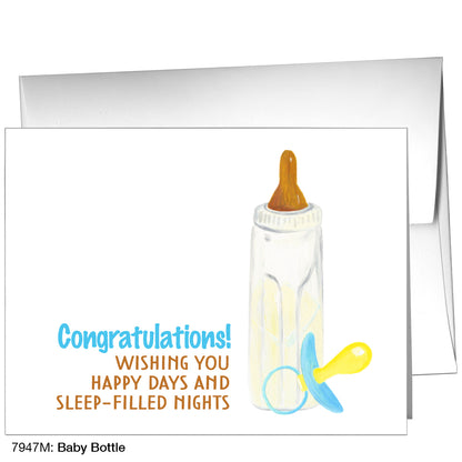 Baby Bottle, Greeting Card (7947M)