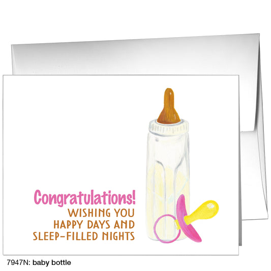 Baby Bottle, Greeting Card (7947N)