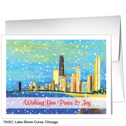 Lake Shore Curve, Chicago, Greeting Card (7949C)