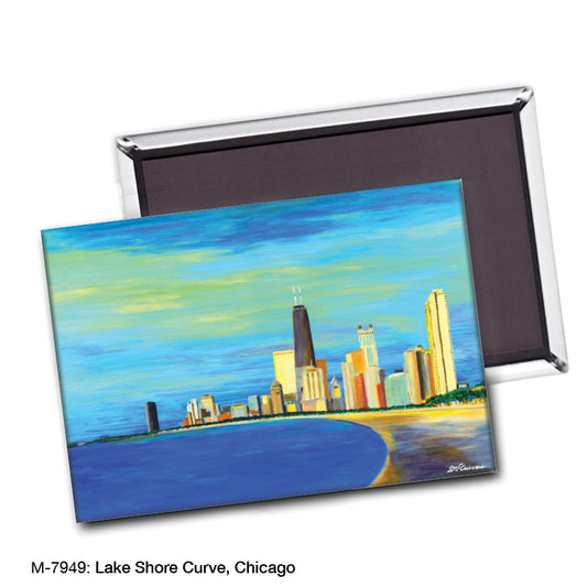 Lake Shore Curve, Chicago, Magnet (7949)