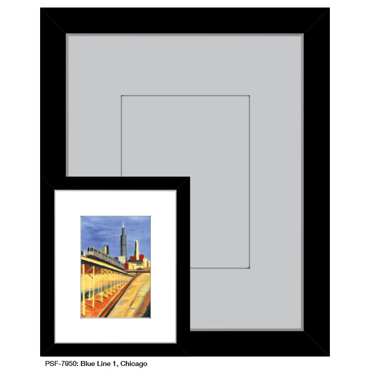 Blue Line 1, Chicago, Print (#7950)