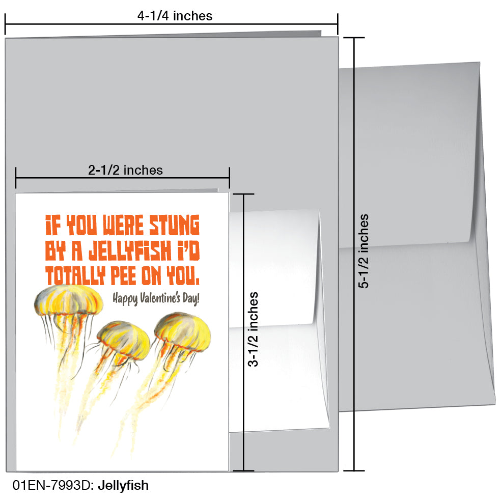 Jellyfish, Greeting Card (7993D)