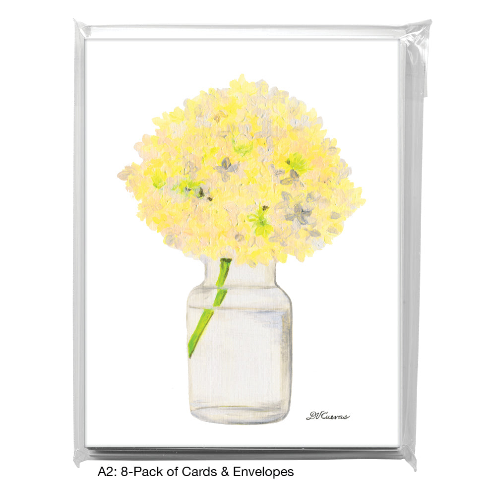 White Hydrangea, Greeting Card (7994)