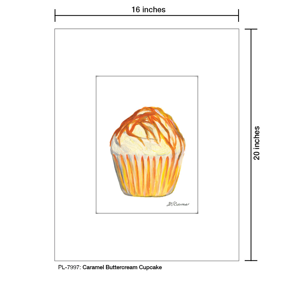 Caramel Buttercream Cupcake, Print (#7997)