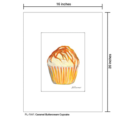 Caramel Buttercream Cupcake, Print (#7997)