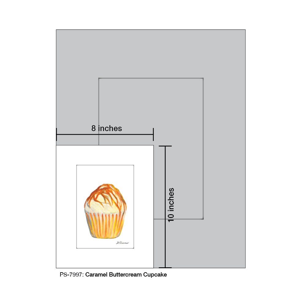 Caramel Buttercream Cupcake, Print (#7997)