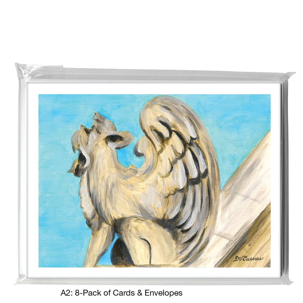 University Of Chicago Gargoyle, Greeting Card (7999)