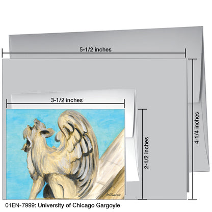 University Of Chicago Gargoyle, Greeting Card (7999)