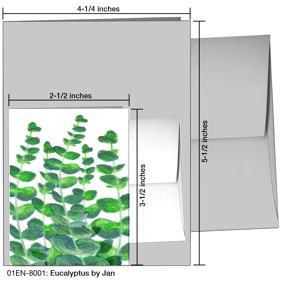 Eucalyptus By Jan, Greeting Card (8001)