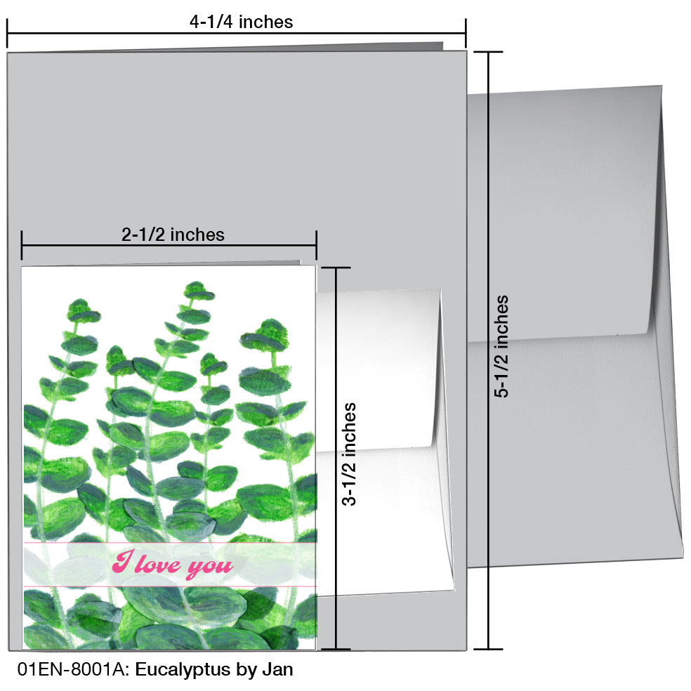 Eucalyptus By Jan, Greeting Card (8001A)