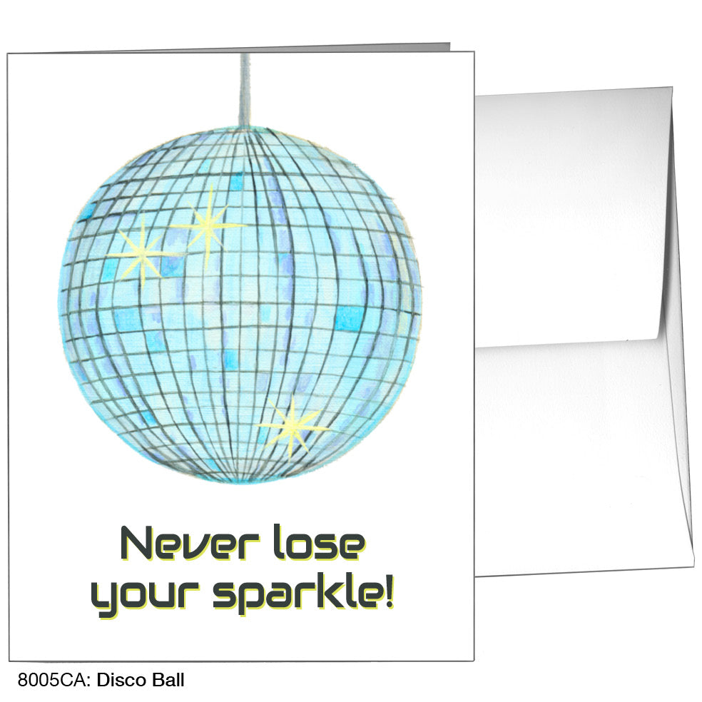 Disco Ball, Greeting Card (8005CA)