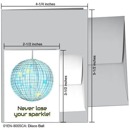 Disco Ball, Greeting Card (8005CA)