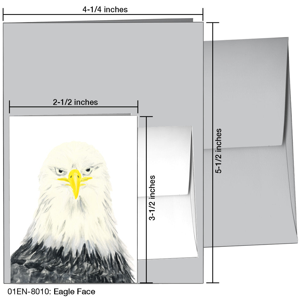 Eagle Face, Greeting Card (8010)