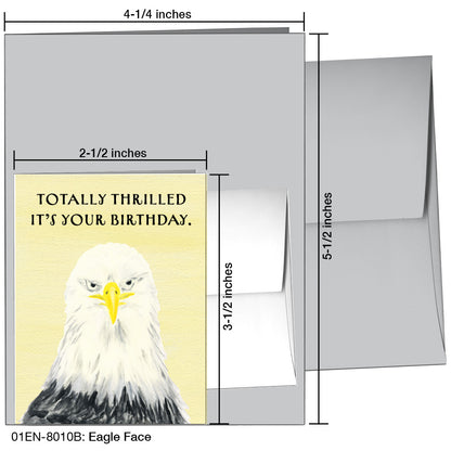 Eagle Face, Greeting Card (8010B)