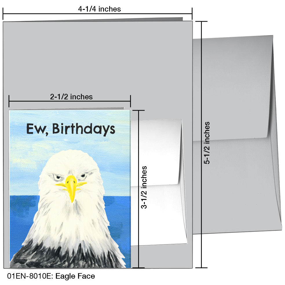 Eagle Face, Greeting Card (8010E)