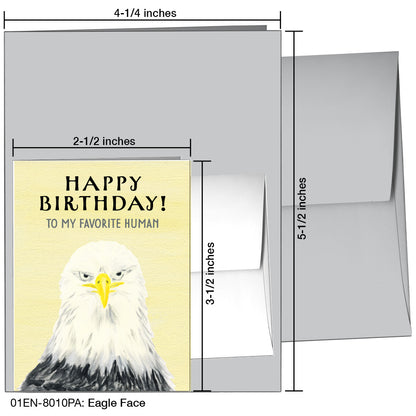 Eagle Face, Greeting Card (8010PA)