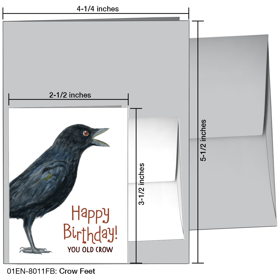 Crow Feet, Greeting Card (8011FB)