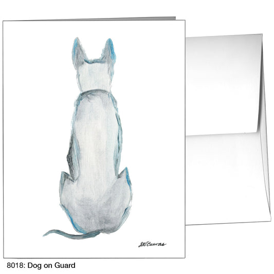 Dog On Guard, Greeting Card (8018)