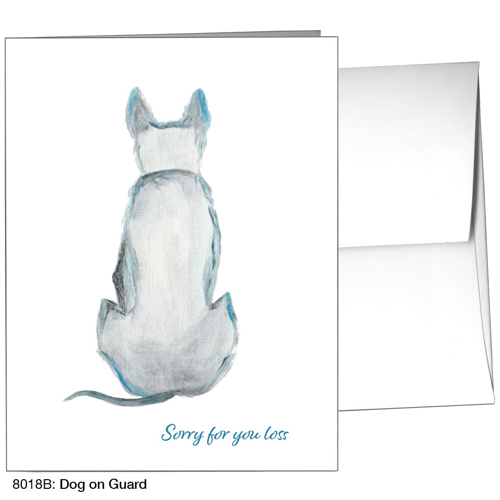 Dog On Guard, Greeting Card (8018B)