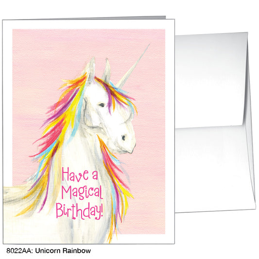 Unicorn Rainbow, Greeting Card (8022AA)