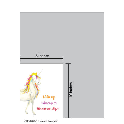 Unicorn Rainbow, Card Board (8022G)