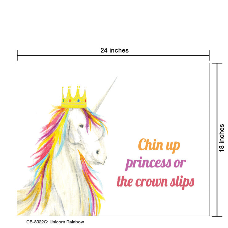 Unicorn Rainbow, Card Board (8022G)