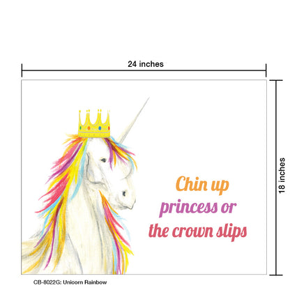 Unicorn Rainbow, Card Board (8022G)