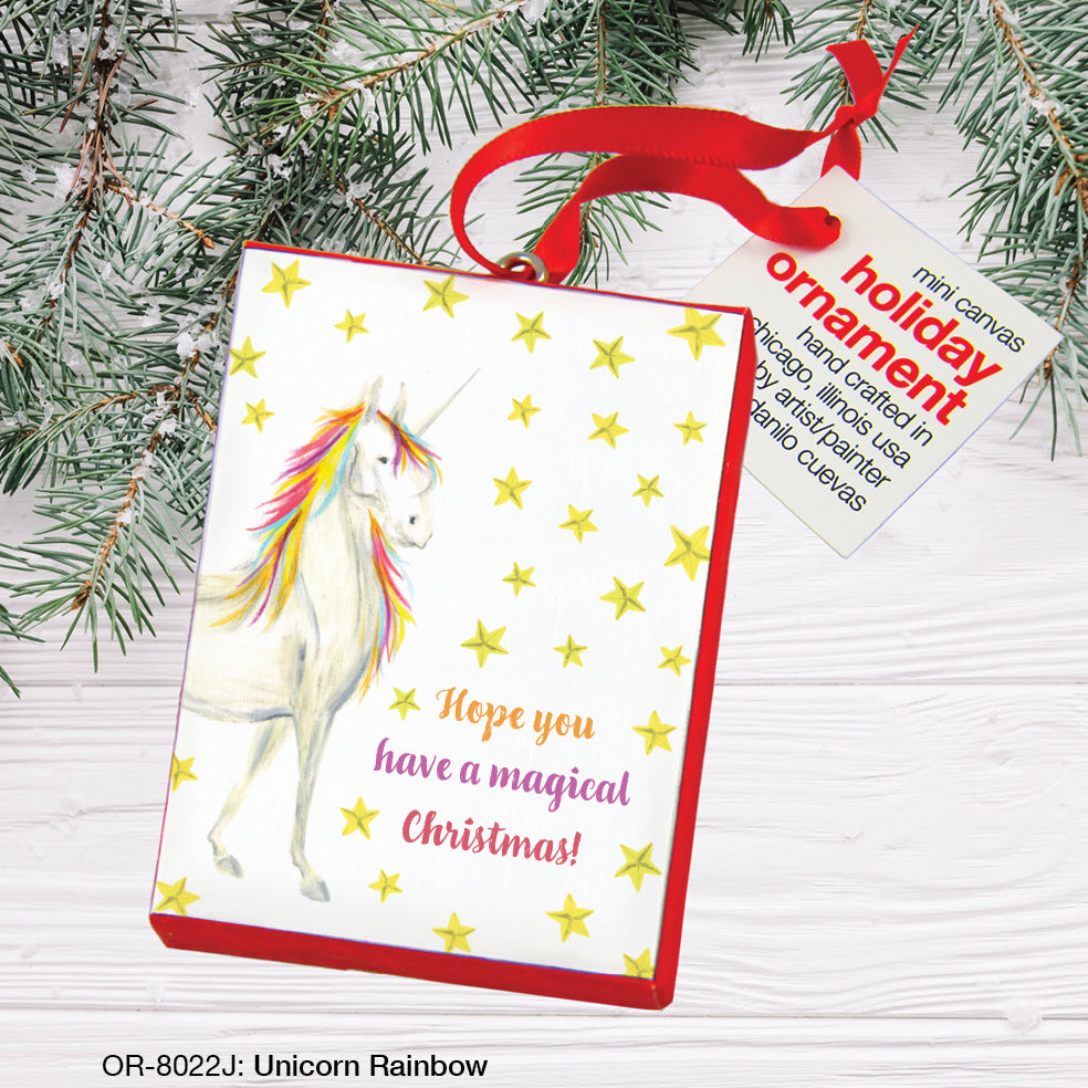 Unicorn Rainbow, Ornament (OR-8022J)