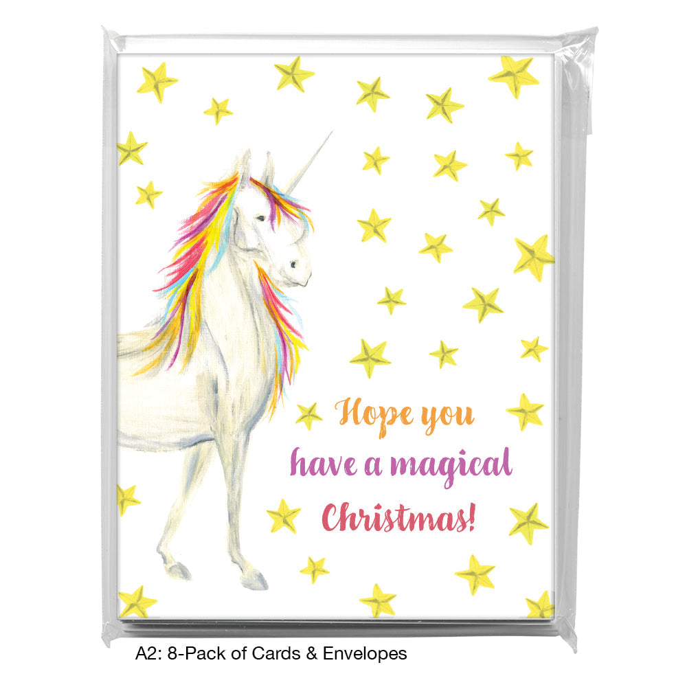 Unicorn Rainbow, Greeting Card (8022J)