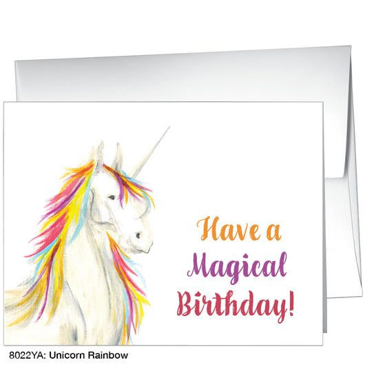 Unicorn Rainbow, Greeting Card (8022YA)