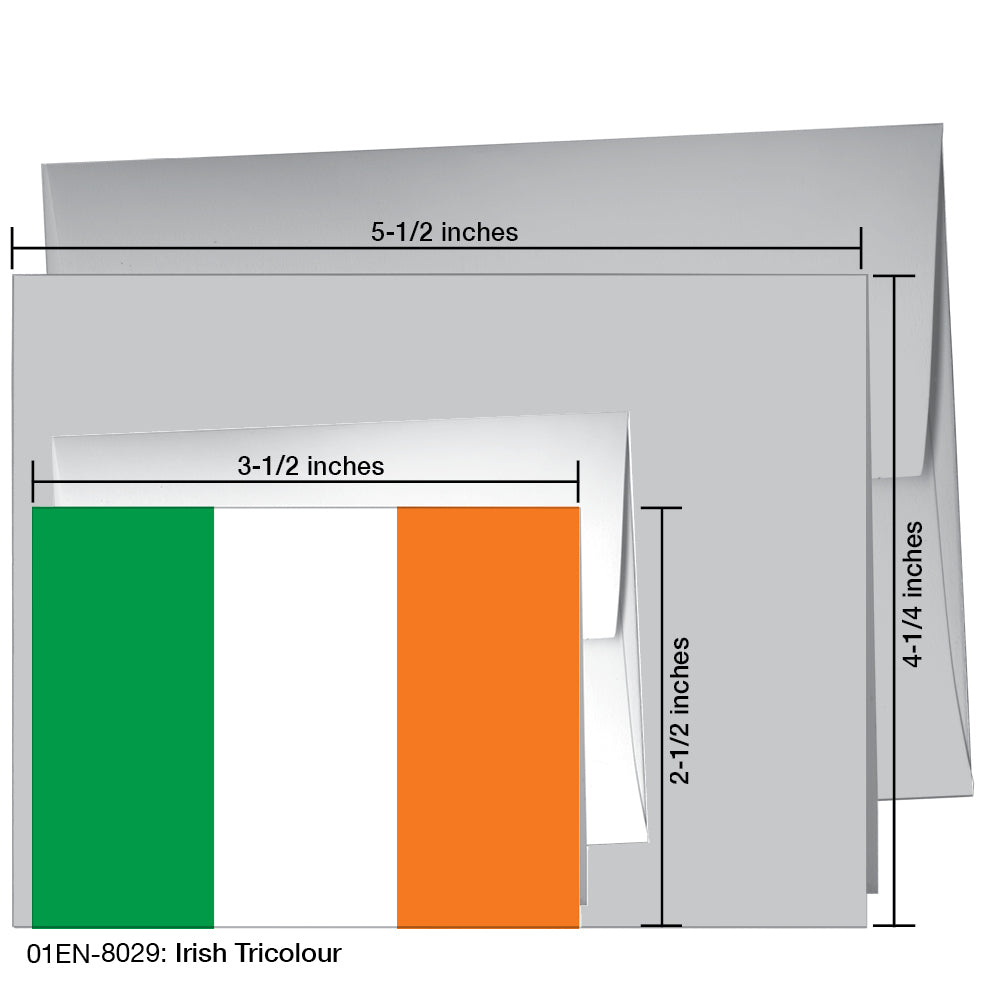 Irish Tricolour, Greeting Card (8029)