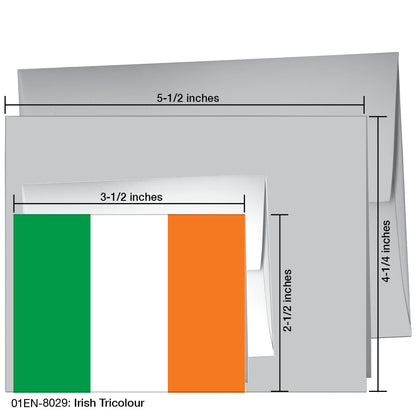 Irish Tricolour, Greeting Card (8029)