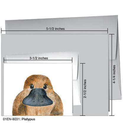 Platypus, Greeting Card (8031)