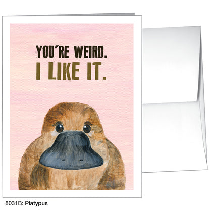 Platypus, Greeting Card (8031B)