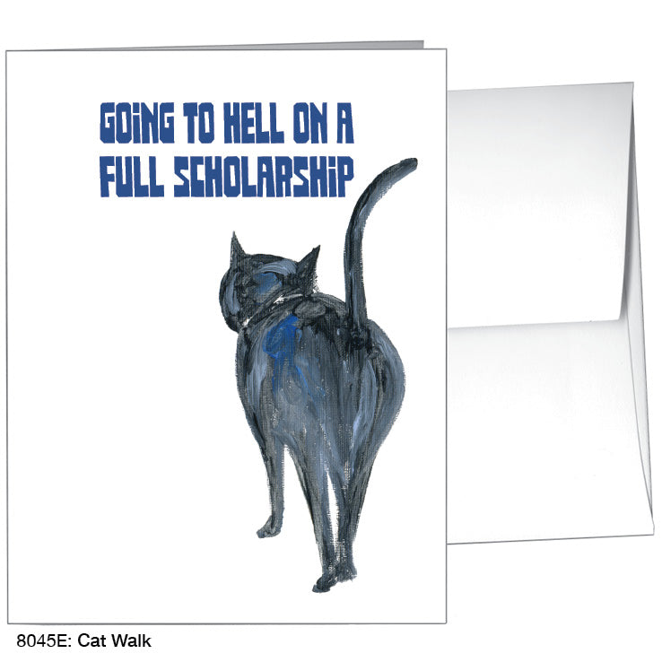 Cat Walk, Greeting Card (8045E)