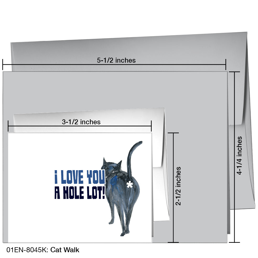 Cat Walk, Greeting Card (8045K)