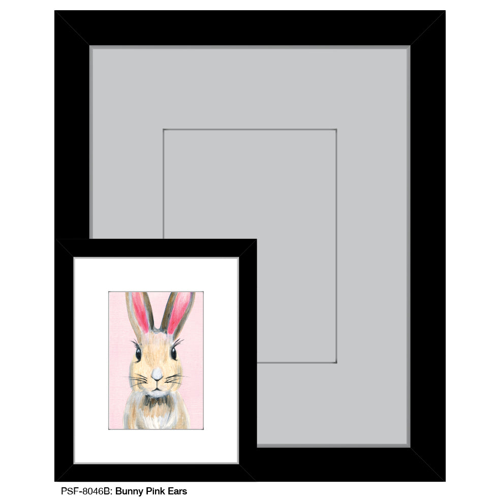 Bunny Pink Ears, Print (#8046B)