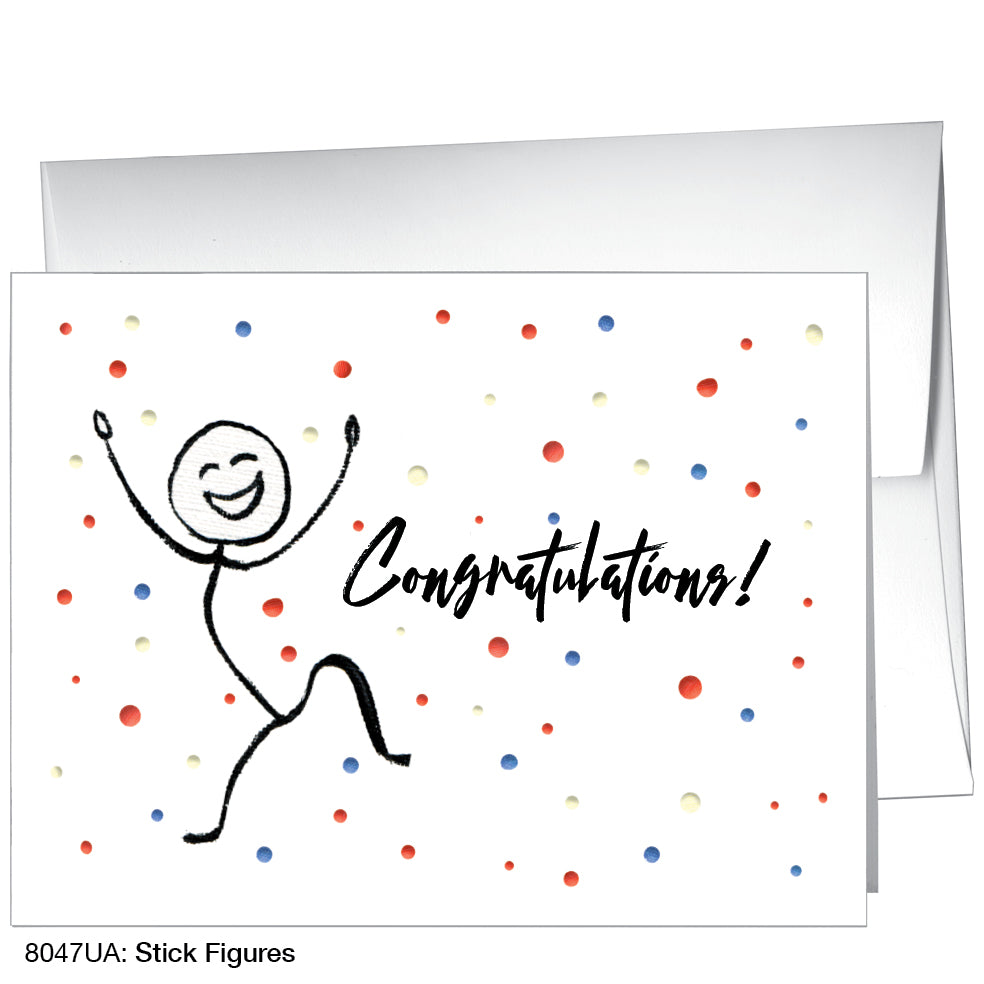 Stick Figures, Greeting Card (8047UA)