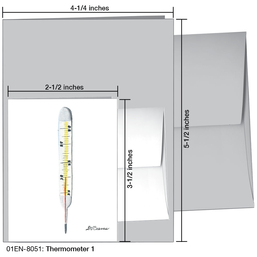 Thermometer 1, Greeting Card (8051)